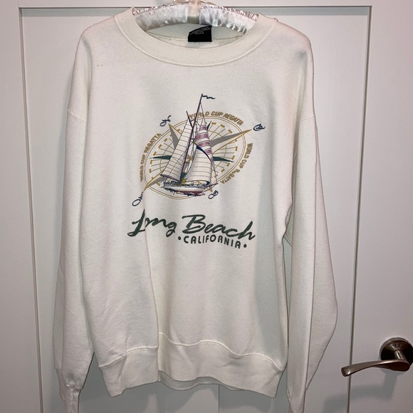 Women’s white logo sweatshirt. - Picture 1 of 5